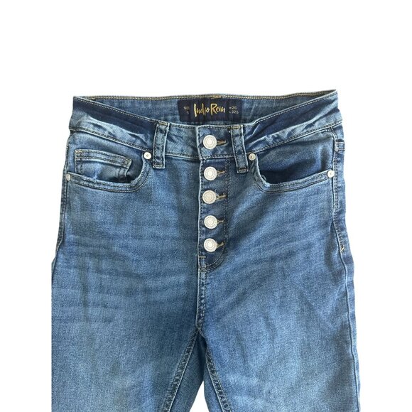 INDIGO REIGN High Rise Flare Leg Jeans Size 26 - Picture 2 of 7